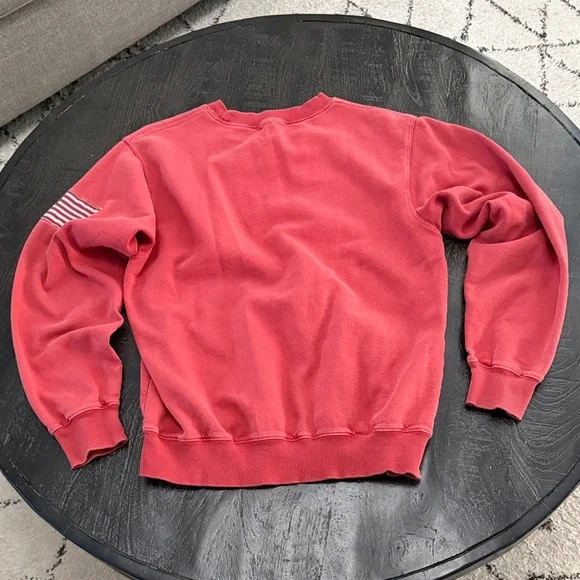 Brandy Melville Red USA Crew Neck Sweater - Picture 5 of 10